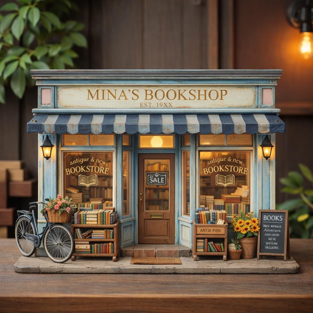 Custom Bookshop Wooden Block, Personalized Library Shelf Decor, Rustic Reading Room Accent, Thoughtful Gift for Book Lover, Home Bookshelf