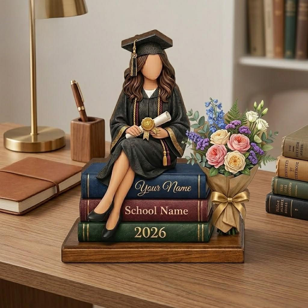 Personalized Graduation Wooden Block Class of 2026, Custom Name Grad Gift, Senior Gift, Graduation Gift for Her Him,College High School Grad