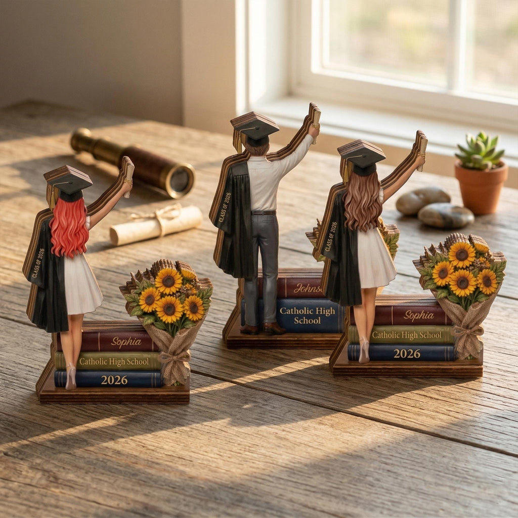 Graduation Wooden Block 2026 Personalized, Custom Name Keepsake, Class of 2026 Gift