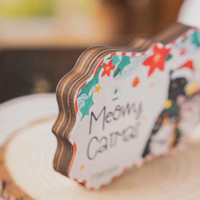 Personalized Vintage Bookstore Wooden Block, Custom Bookshop Decor, Reader Gift