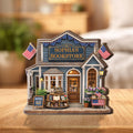 Personalized Bookstore Wooden Block Sign, Custom Book Shop Decor, Library Lover Gift, Reader Gift Idea, Cozy Bookstore Miniature Decor