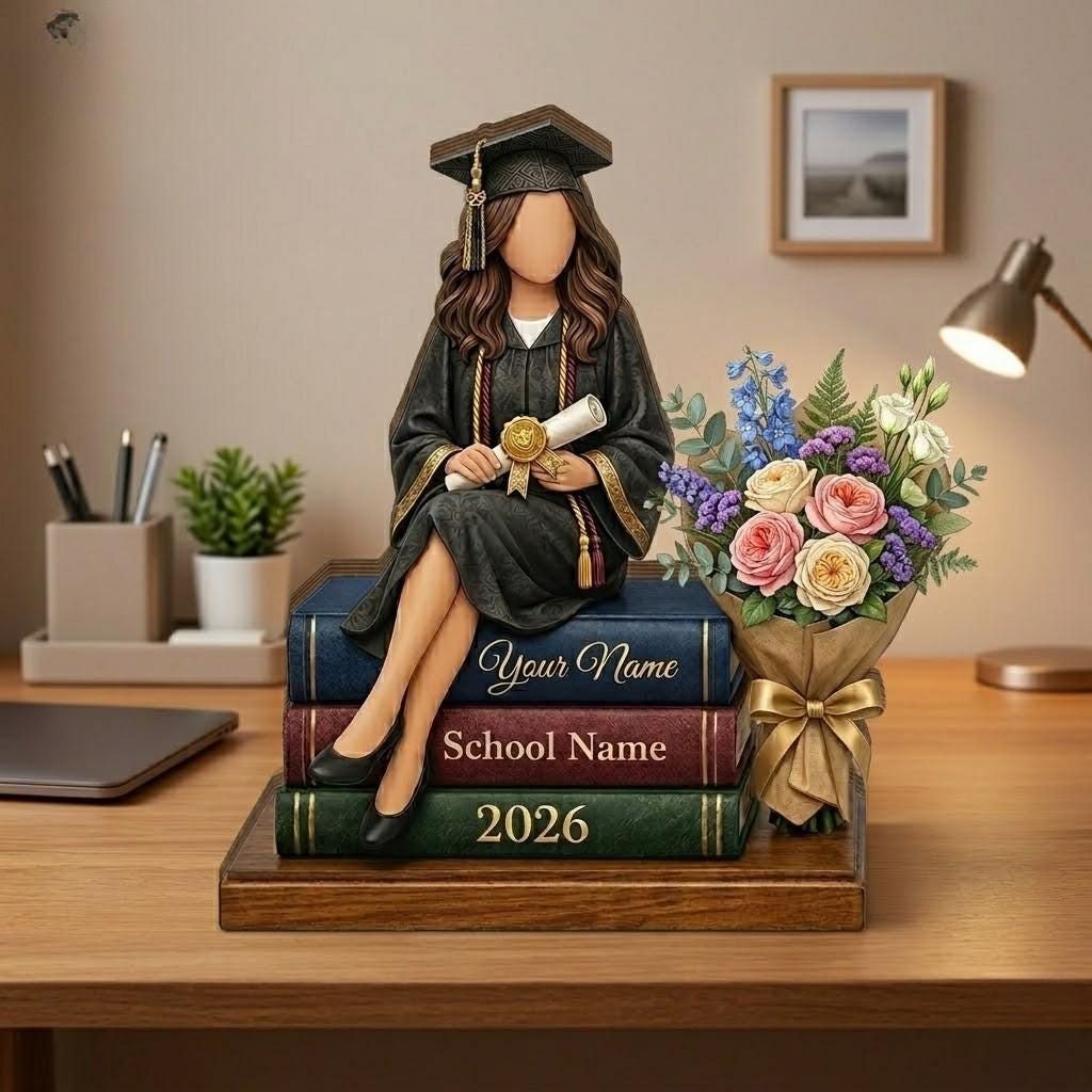 Personalized Graduation Wooden Block Class of 2026, Custom Name Grad Gift, Senior Gift, Graduation Gift for Her Him,College High School Grad