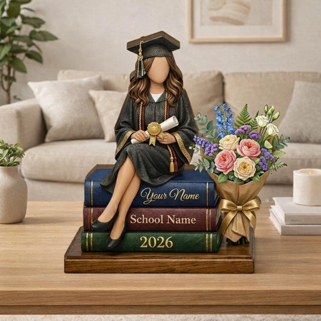 Personalized Graduation Wooden Block Class of 2026, Custom Name Grad Gift, Senior Gift, Graduation Gift for Her Him,College High School Grad