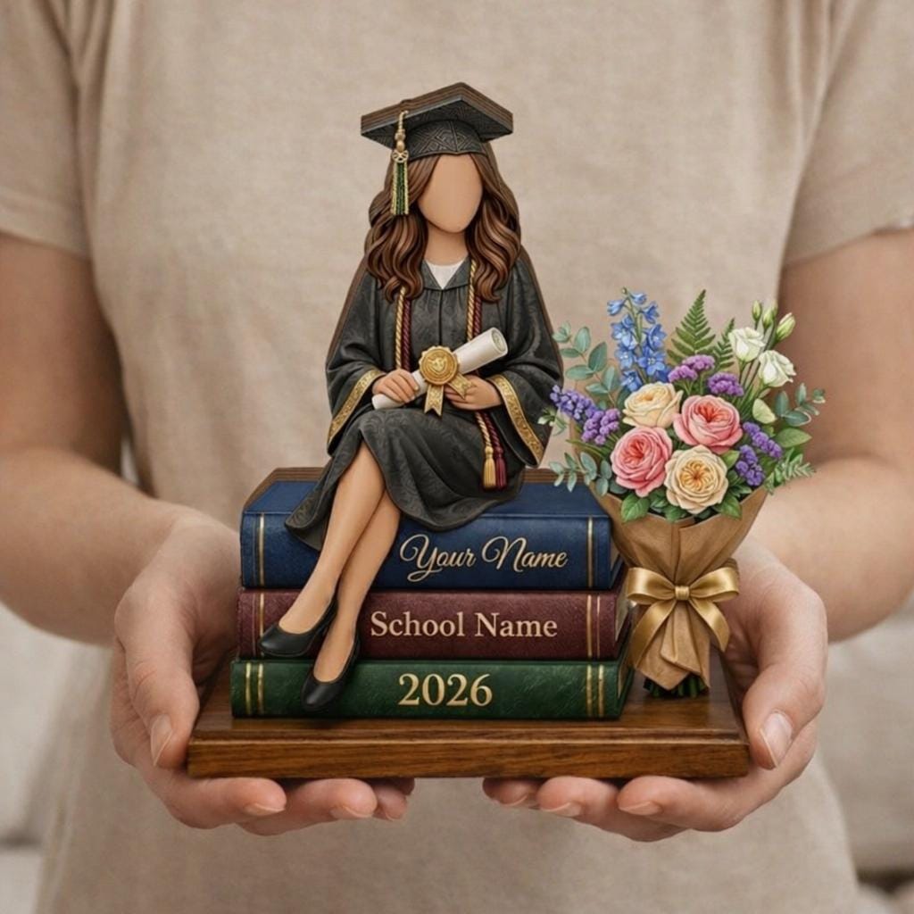 Personalized Graduation Wooden Block Class of 2026, Custom Name Grad Gift, Senior Gift, Graduation Gift for Her Him,College High School Grad