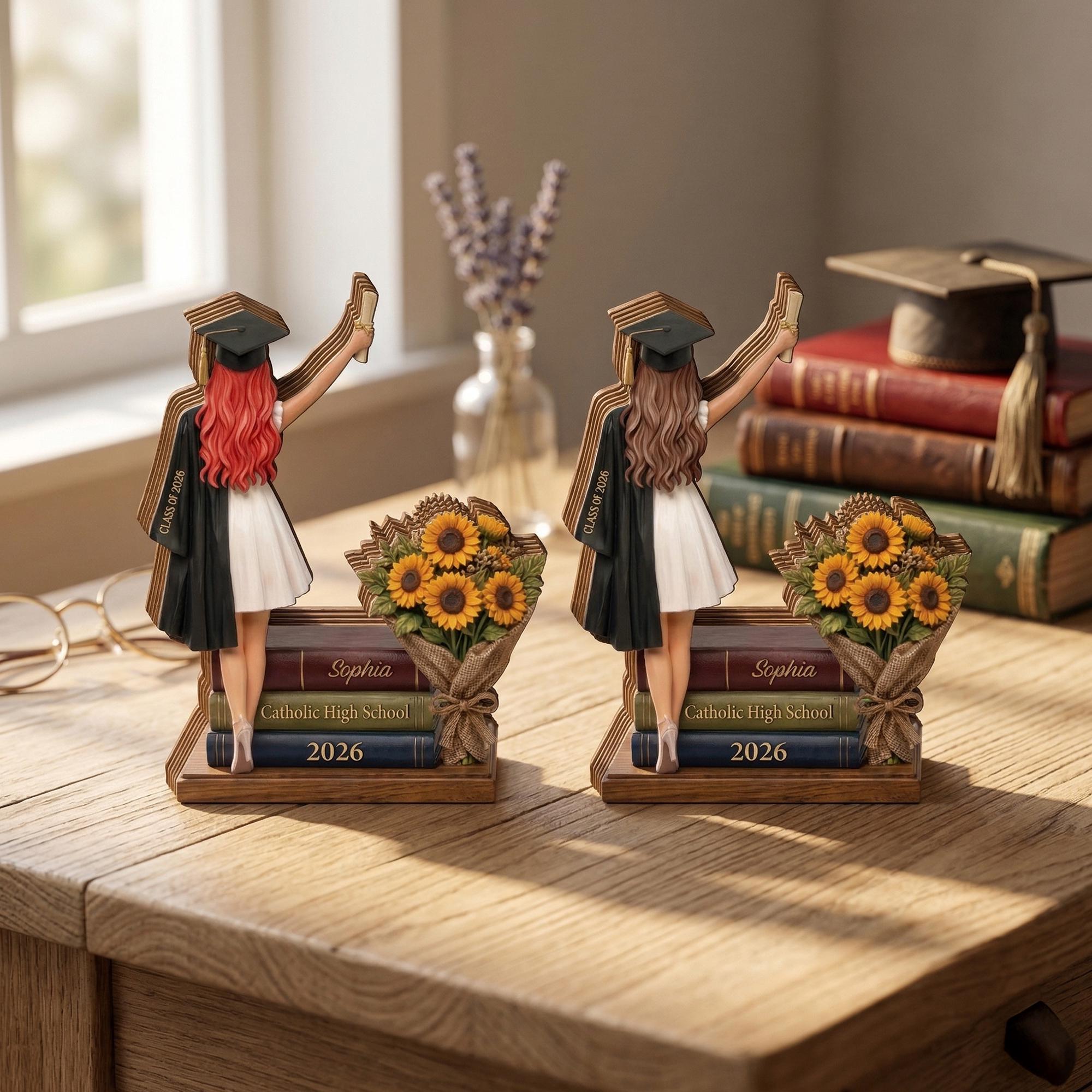 Graduation Wooden Block 2026 Personalized, Custom Name Keepsake, Class of 2026 Gift