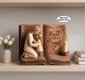 Personalized Mom And Daughter Wooden Block, Mother And Son Gift, Custom Name Family Keepsake Decor, Mom Gift, Mothers Day Gift